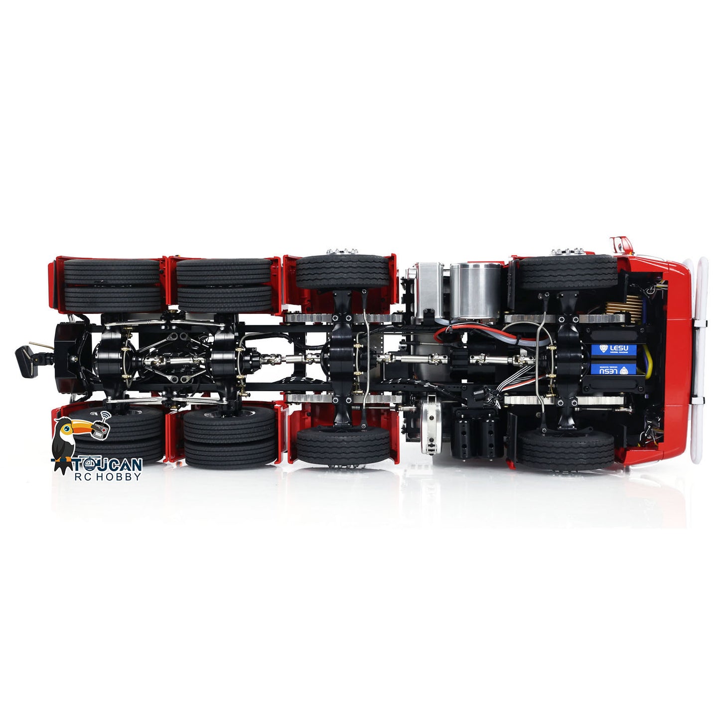 8X8 1/14 RC Tractor Truck Radio Control Car TOUCAN Metal Chassis Model Light Sound