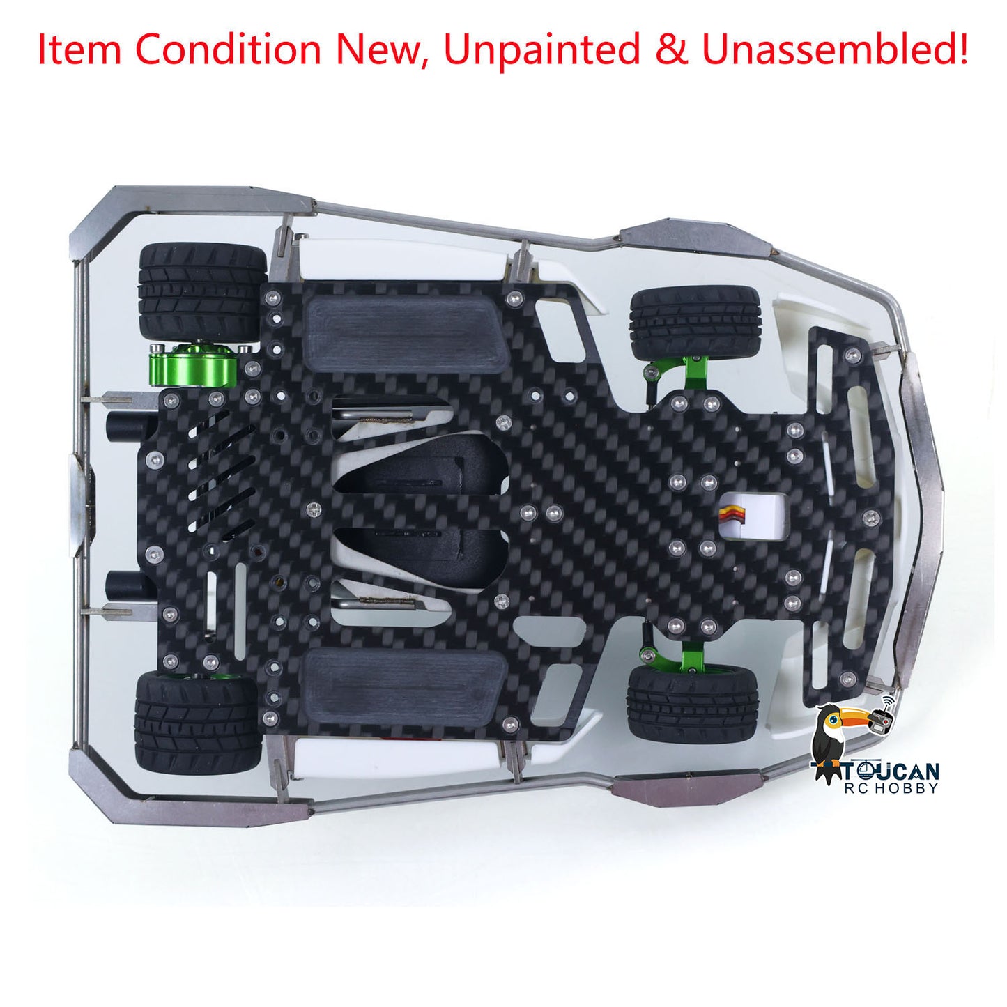 JD Model Plastic 1/10 Remote Control Racing Car 298A KIT 4*4 RC Go Kart Model Servo Radio Gifts for Adults No Light Sound System