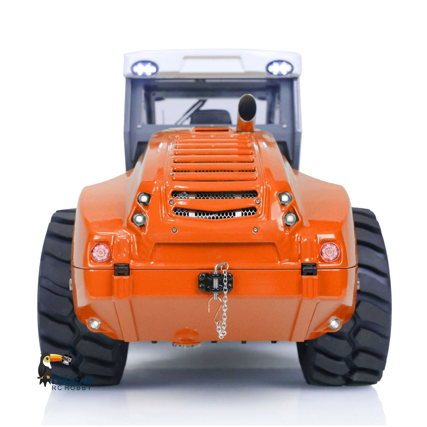 1/14 LESU Aoue-H13i RC Hydraulic Road Roller Orange Electric Assembled Engineering Metal Vehicle Sound Light System PL18EVLite