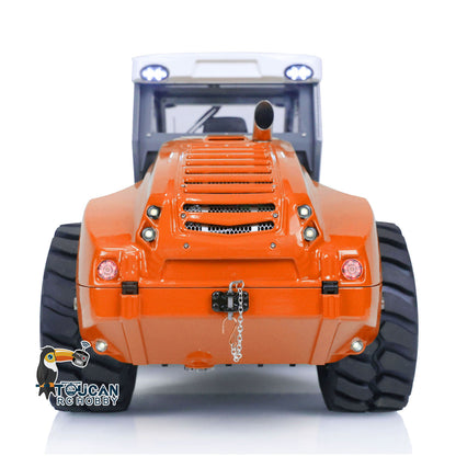 LESU Aoue H13i 1/14 Metal Hydraulic RC Road Roller A0009 Lock Differential Axles Front Shovel Light Sound System for Backyard Fun