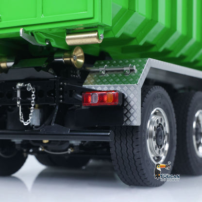 Toucanhobby G88 1/14 Metal 8x8 RC Hydraulic Roll on off Dump Truck RTR Waste Bin 3 Speed Transmission Differential Lock Rear Axle Steering Light Sound for Construction Collectors