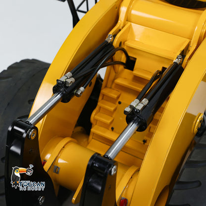 Toucan L2350 1/14 Metal RC Hydraulic Wheel Loader PNP/RTR Light & Sound Smoke System Manual Coupler Fork for Model Collectors
