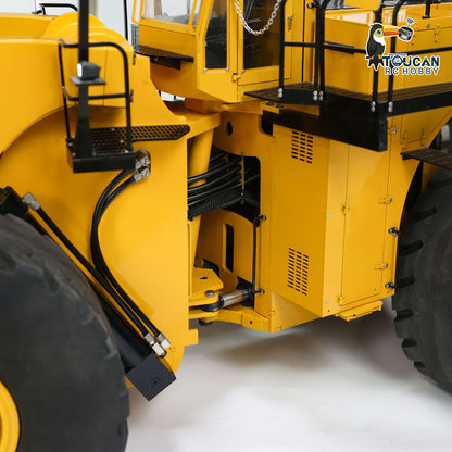 Toucan L2350 1/14 Metal RC Hydraulic Wheel Loader PNP/RTR Light & Sound Smoke System Manual Coupler Fork for Model Collectors