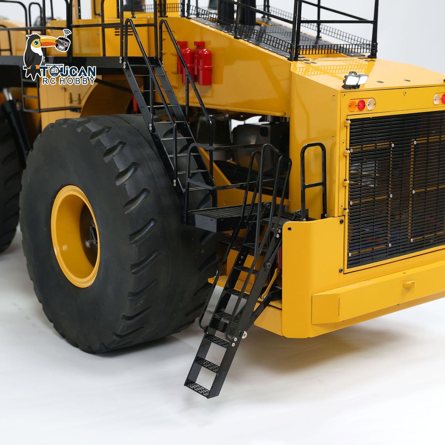 Toucan L2350 1/14 Metal RC Hydraulic Wheel Loader PNP/RTR Light & Sound Smoke System Manual Coupler Fork for Model Collectors