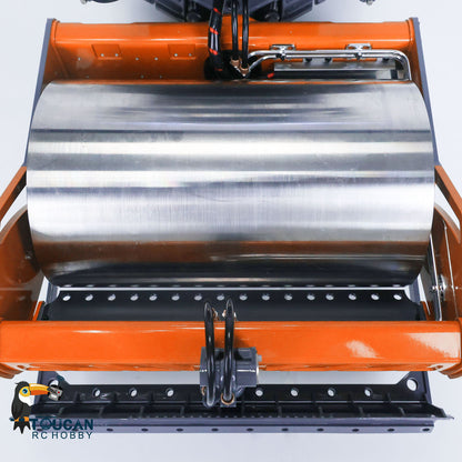 LESU AOUE H13i 1/14 Metal Hydraulic RC Road Roller Front Shovel Towing Hook Differential Lock Rear Axles Sound Light System