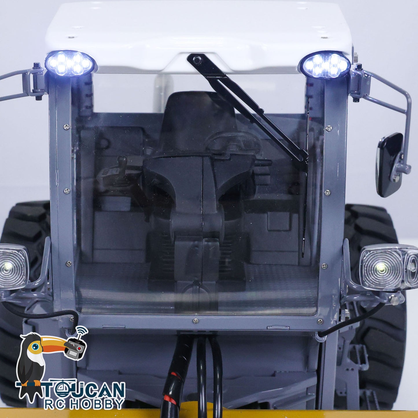 LESU Aoue H13i 1/14 Metal Hydraulic RC Road Roller A0009 Lock Differential Axles Front Shovel Light Sound System for Backyard Fun