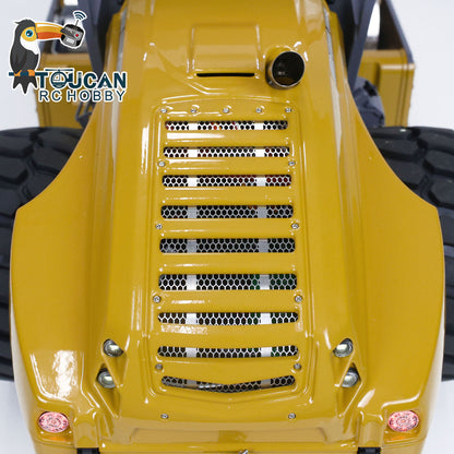 LESU Aoue H13i 1/14 Metal Hydraulic RC Road Roller A0009 Lock Differential Axles Front Shovel Light Sound System for Backyard Fun
