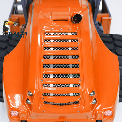 LESU AOUE H13i 1/14 Metal Hydraulic RC Road Roller Front Shovel Towing Hook Differential Lock Rear Axles Sound Light System