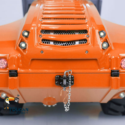 LESU AOUE H13i 1/14 Metal Hydraulic RC Road Roller Front Shovel Towing Hook Differential Lock Rear Axles Sound Light System