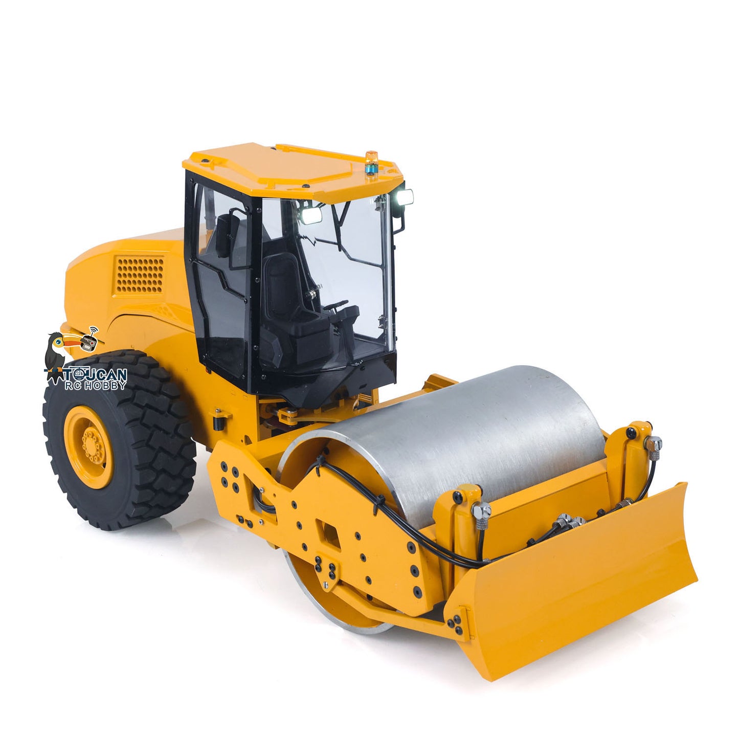 TOUCAN CS11 1/12 Metal Hydraulic RC Road Roller Remote Controlled Car Simulation Model Ready to Run RTR Painted and Assembled
