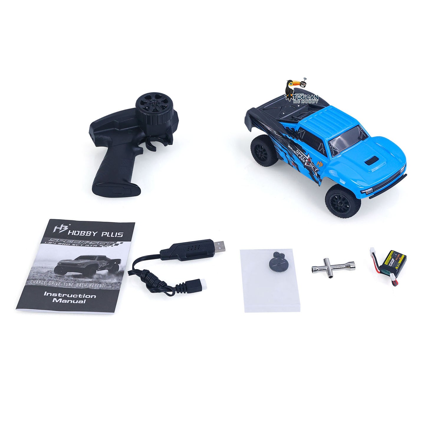 Hobby Plus 1/24 2WD Speck-SCT Remote Control Short Course Truck RTR 30KM/H RC Car Model Hobbywing Brushless Motor HBP2410280-OR