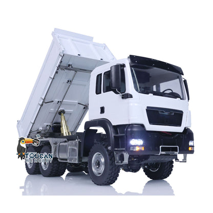 LESU Metal 1/14 RC Hydraulic Equipment Radio Control Dumper Truck RTR Tipper Emulated Car Hobby Model Optional Version