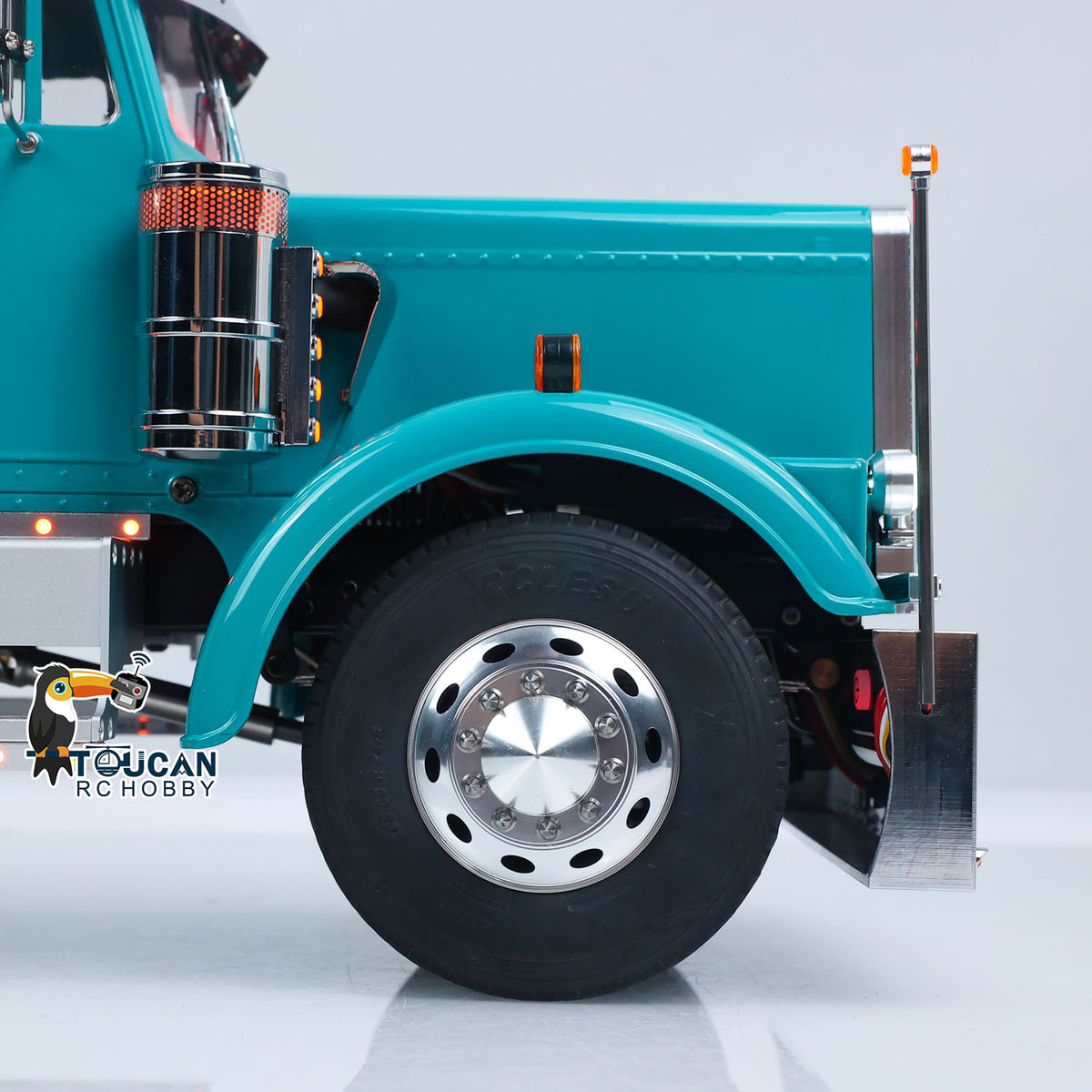 TOUCAN RC HOBBY  56344 Grand Hauler 1/14 RC Tractor Truck RTR 8X6 Metal Chassis Lorry Vehicle Brushless Motor ESC Mid Lift Axle Lock Smoke Radio Controller