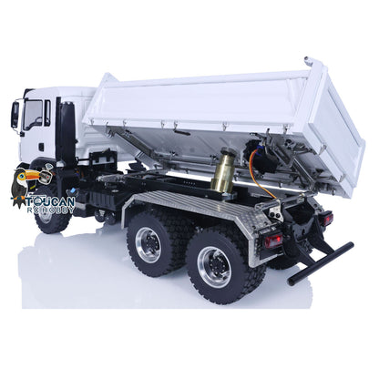 LESU Metal 1/14 RC Hydraulic Equipment Radio Control Dumper Truck RTR Tipper Emulated Car Hobby Model Optional Version