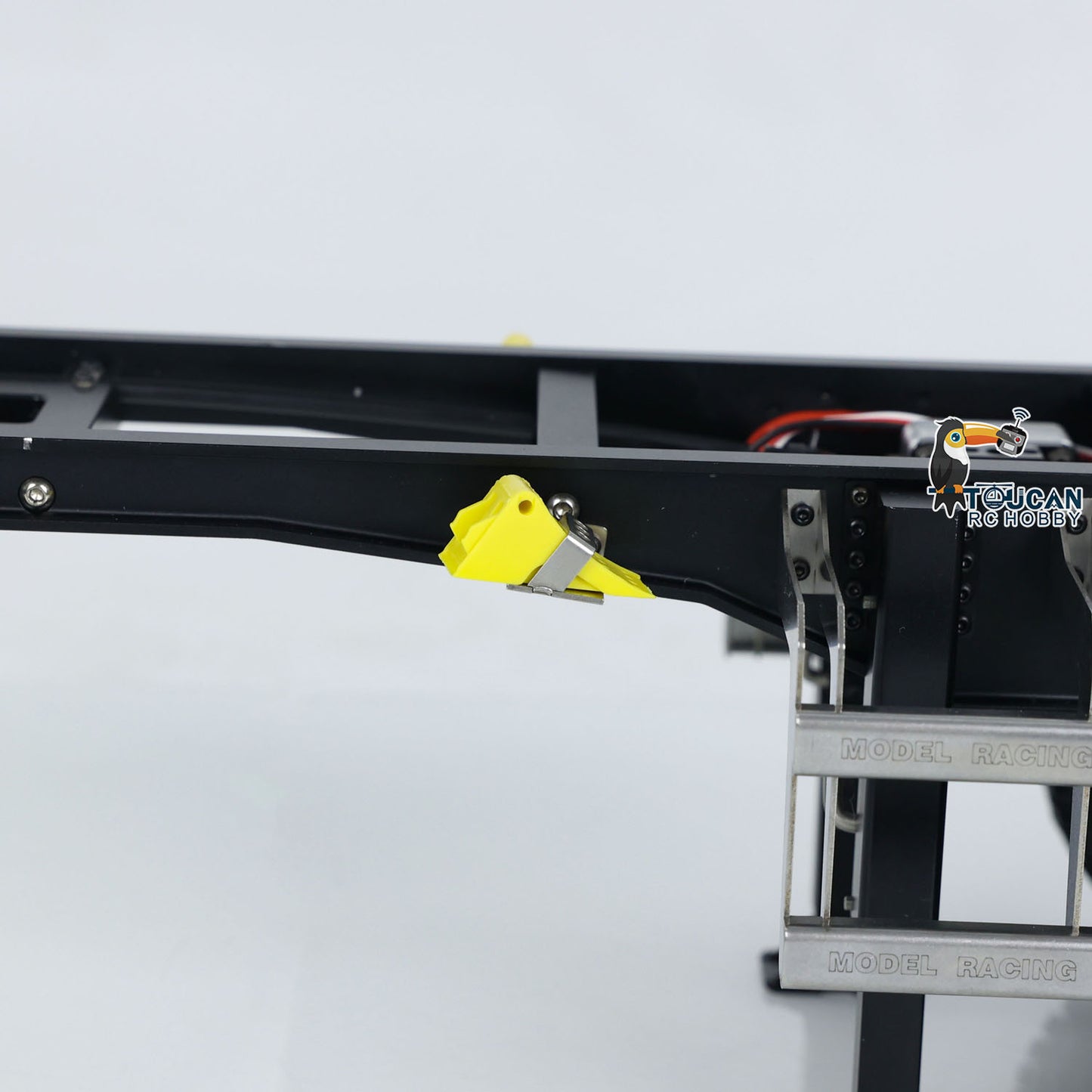 MODO 1/14 Metal RC Hydraulic Dump Trailer 3 Axles Lift Motor ESC Oil Tank Cylinder Manual Support Leg for Remote Control Tractor Trucks DIY for Adult