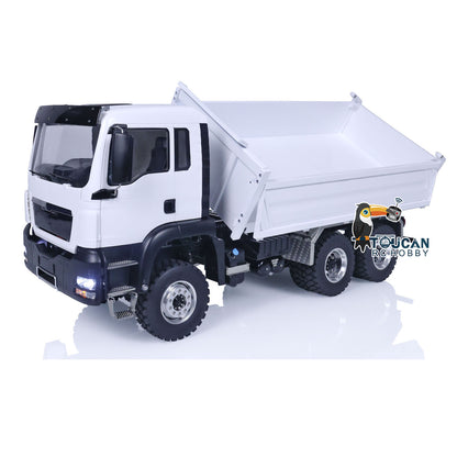 LESU Metal 1/14 RC Hydraulic Equipment Radio Control Dumper Truck RTR Tipper Emulated Car Hobby Model Optional Version