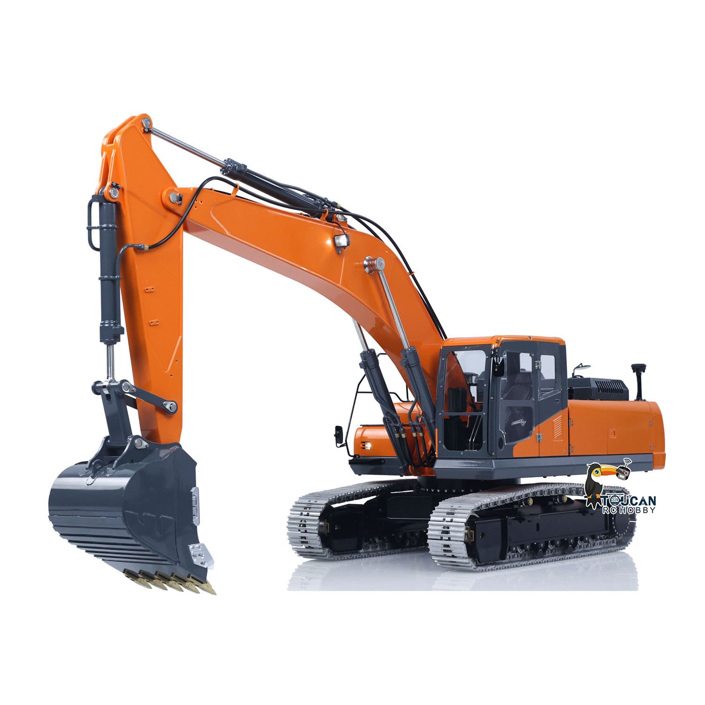 LESU AOUE DX350LC 1/14 Metal RC Excavator B0013 Hydraulic Remote Control Digger Adjustable Tracks LCD Display Light System