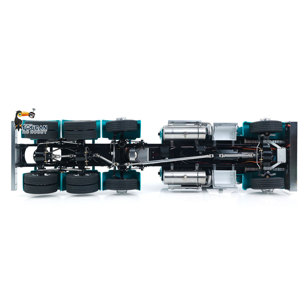 TOUCAN RC HOBBY  56344 Grand Hauler 1/14 RC Tractor Truck RTR 8X6 Metal Chassis Lorry Vehicle Brushless Motor ESC Mid Lift Axle Lock Smoke Radio Controller
