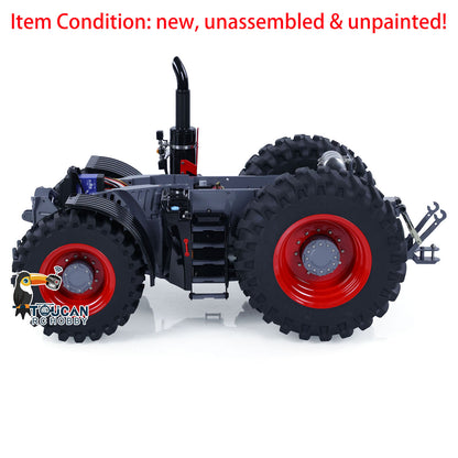 LESU AOUE 1050 1/16 Metal Chassis 4WD CNC Machined RC Tractor Truck Parts Differential System Suspension Liftable Rear Hook Brushed Motor Light