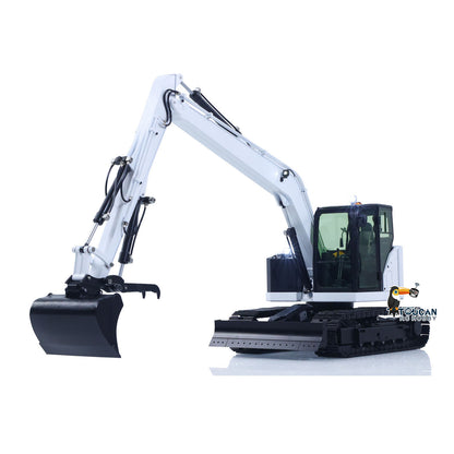 1/14 C308 RC Hydraulic Excavator 4 Valve Remote Control Construction Vehicle Extended Arm Brushless Motor No Sounds Charger