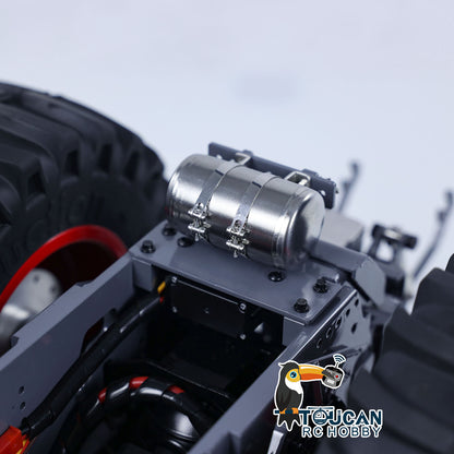 LESU AOUE 1050 1/16 Metal Chassis 4WD CNC Machined RC Tractor Truck Parts Differential System Suspension Liftable Rear Hook Brushed Motor Light