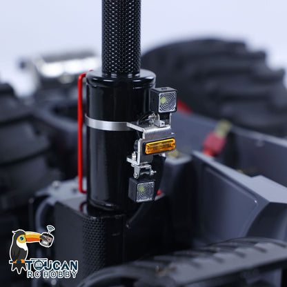 LESU AOUE 1050 1/16 Metal Chassis 4WD CNC Machined RC Tractor Truck Parts Differential System Suspension Liftable Rear Hook Brushed Motor Light