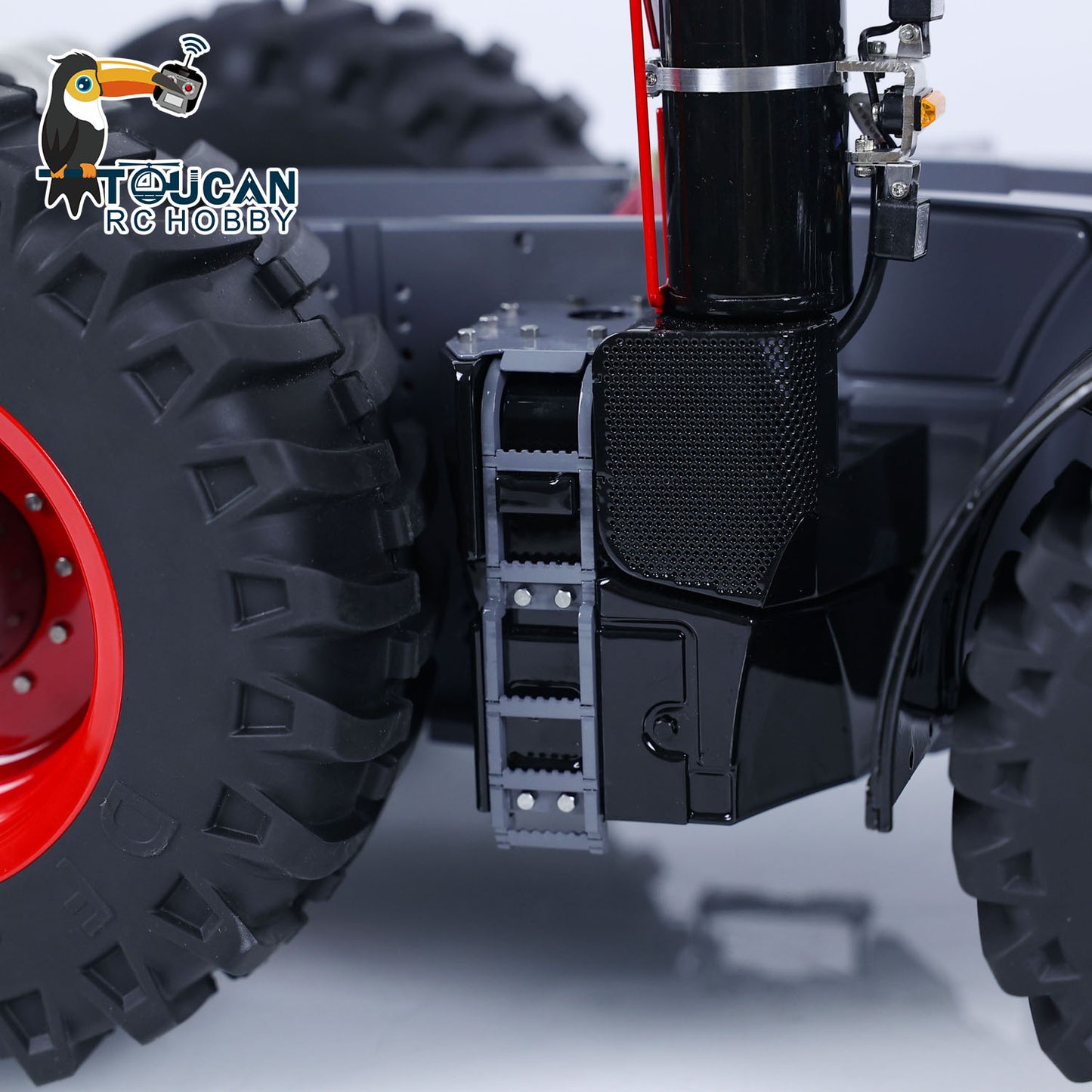 LESU AOUE 1050 1/16 Metal Chassis 4WD CNC Machined RC Tractor Truck Parts Differential System Suspension Liftable Rear Hook Brushed Motor Light