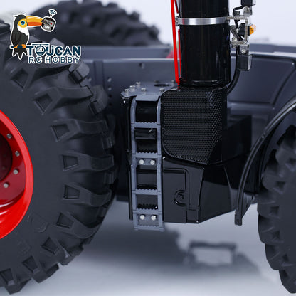 LESU AOUE 1050 1/16 Metal Chassis 4WD CNC Machined RC Tractor Truck Parts Differential System Suspension Liftable Rear Hook Brushed Motor Light