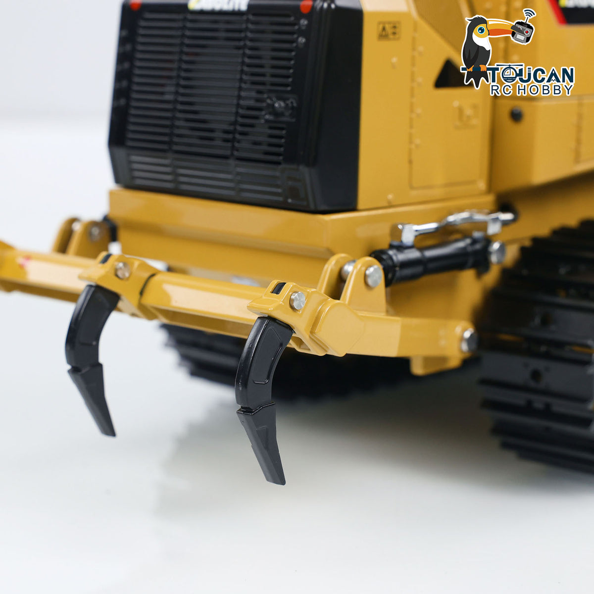 TOUCAN RC HOBBY Kabolite K963-100 1/16 Metal RC Hydraulic Loader RTR Dual Motor Drive FlySky ST8 Controller Light & Sound System Battery Liftable Rear Plow for RC Model Enthusiast Outdoor