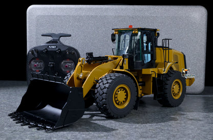 In Stock HUINA K966 KABOLITE 2.4Ghz 1/16 Hydraulic RC Loader 966 Car 7500mAh Battery 8 Channels Radio Control Good Hydraulic Valve Pump Wheel