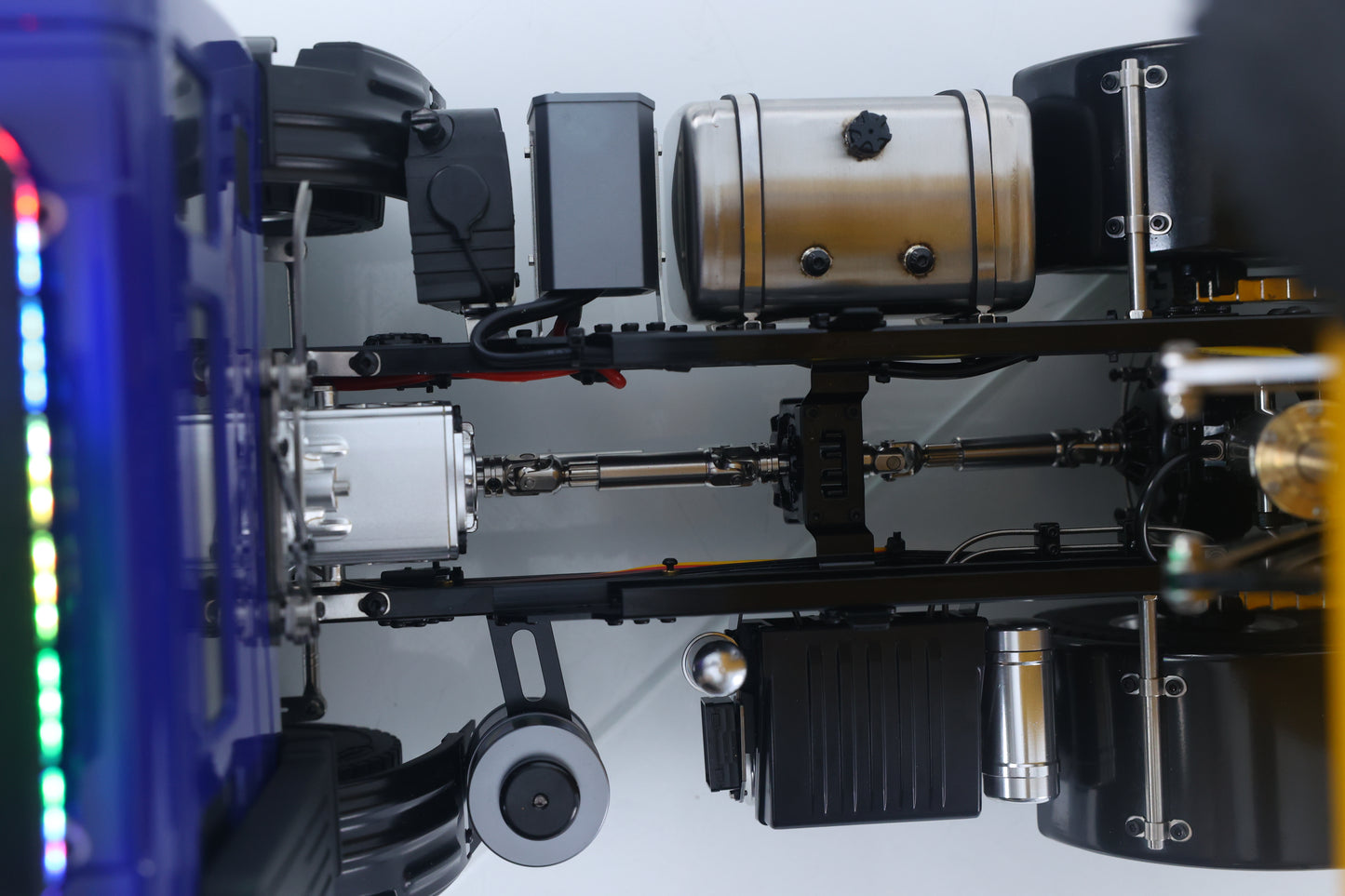 1/14 Hydraulic RC Dump Truck 6x6 Remote Control Tipper Car Model 2Speed Gearbox Differential Lock Wheelhub Reduction Axles