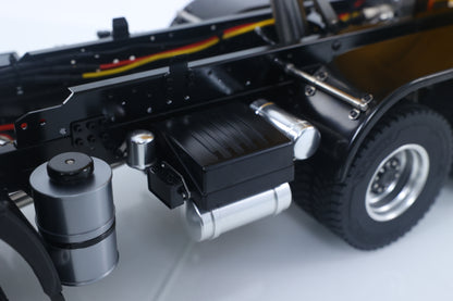 1/14 Hydraulic RC Dump Truck 6x6 Remote Control Tipper Car Model 2Speed Gearbox Differential Lock Wheelhub Reduction Axles