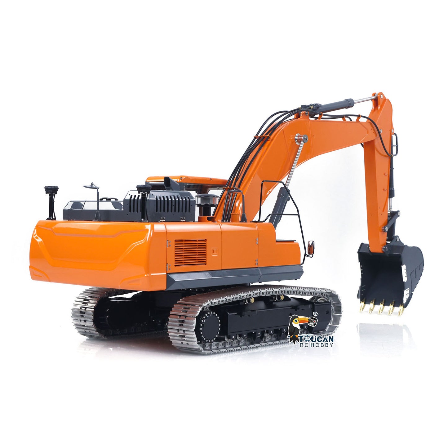 LESU AOUE DX350LC 1/14 Metal RC Excavator B0013 Hydraulic Remote Control Digger Adjustable Tracks LCD Display Light System