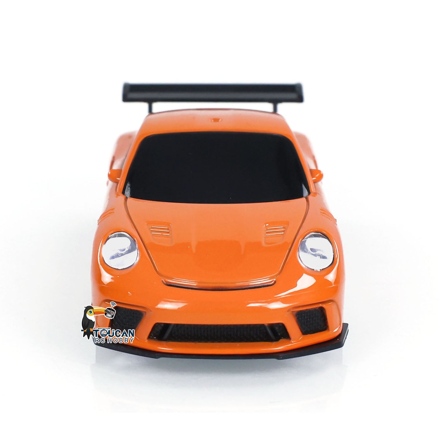 JoyfulHao Mini RC Drift Car - 1/43 Scale 4WD Remote Control Racing Vehicle With Cool Lights, Ready To Run Orange Drifter