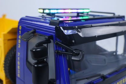 1/14 Hydraulic RC Dump Truck 6x6 Remote Control Tipper Car Model 2Speed Gearbox Differential Lock Wheelhub Reduction Axles