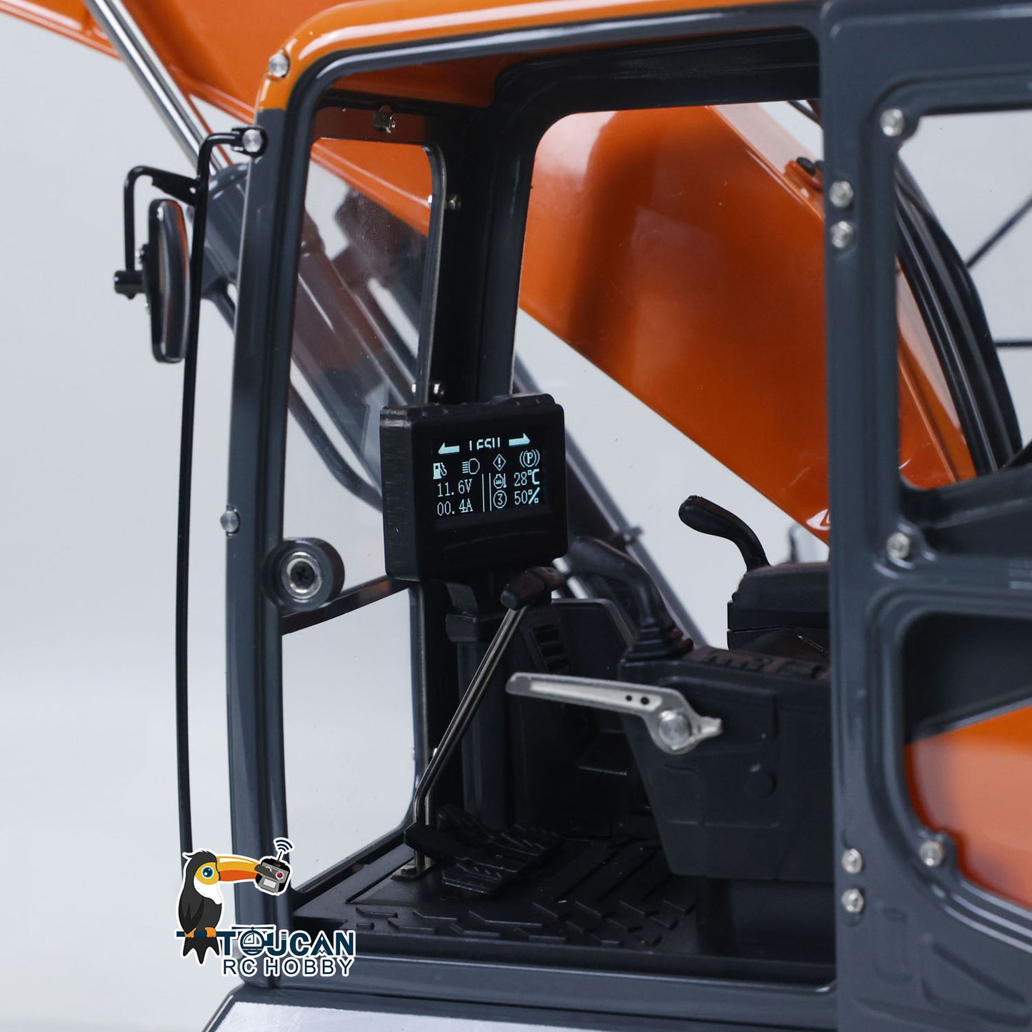 LESU AOUE DX350LC 1/14 Metal RC Excavator B0013 Hydraulic Remote Control Digger Adjustable Tracks LCD Display Light System