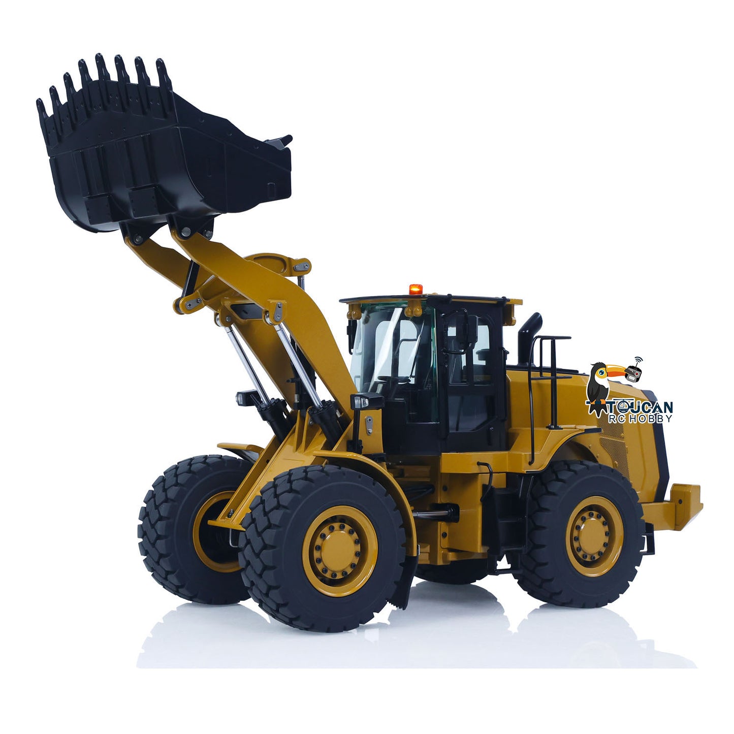 Fast Free Shipping HUINA K966 KABOLITE 2.4G 1/16 Hydraulic RC Loader Car Model 7500mAh Battery