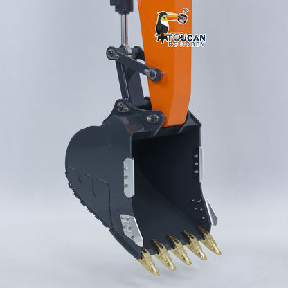 In Stock LESU 90% Metal 1/14 RC Hydraulic Digger Aoue DX350LC Remote Control Excavator Finished Model 3CH Valve Relief Valve 4MPA Pump