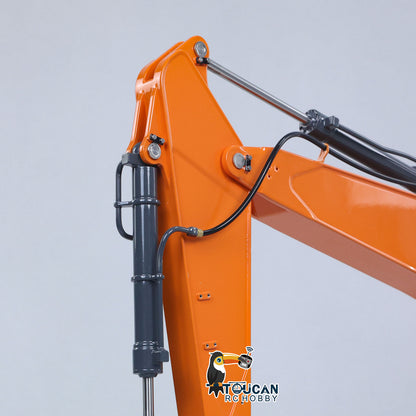 In Stock LESU 90% Metal 1/14 RC Hydraulic Digger Aoue DX350LC Remote Control Excavator Finished Model 3CH Valve Relief Valve 4MPA Pump