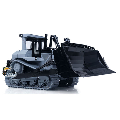 1:14 Metal Remote Control Hydraulic Bulldozer JDM-98 Ultra RC Heavy Machine Model Light System Flysky ST8 Radio Sound Battery