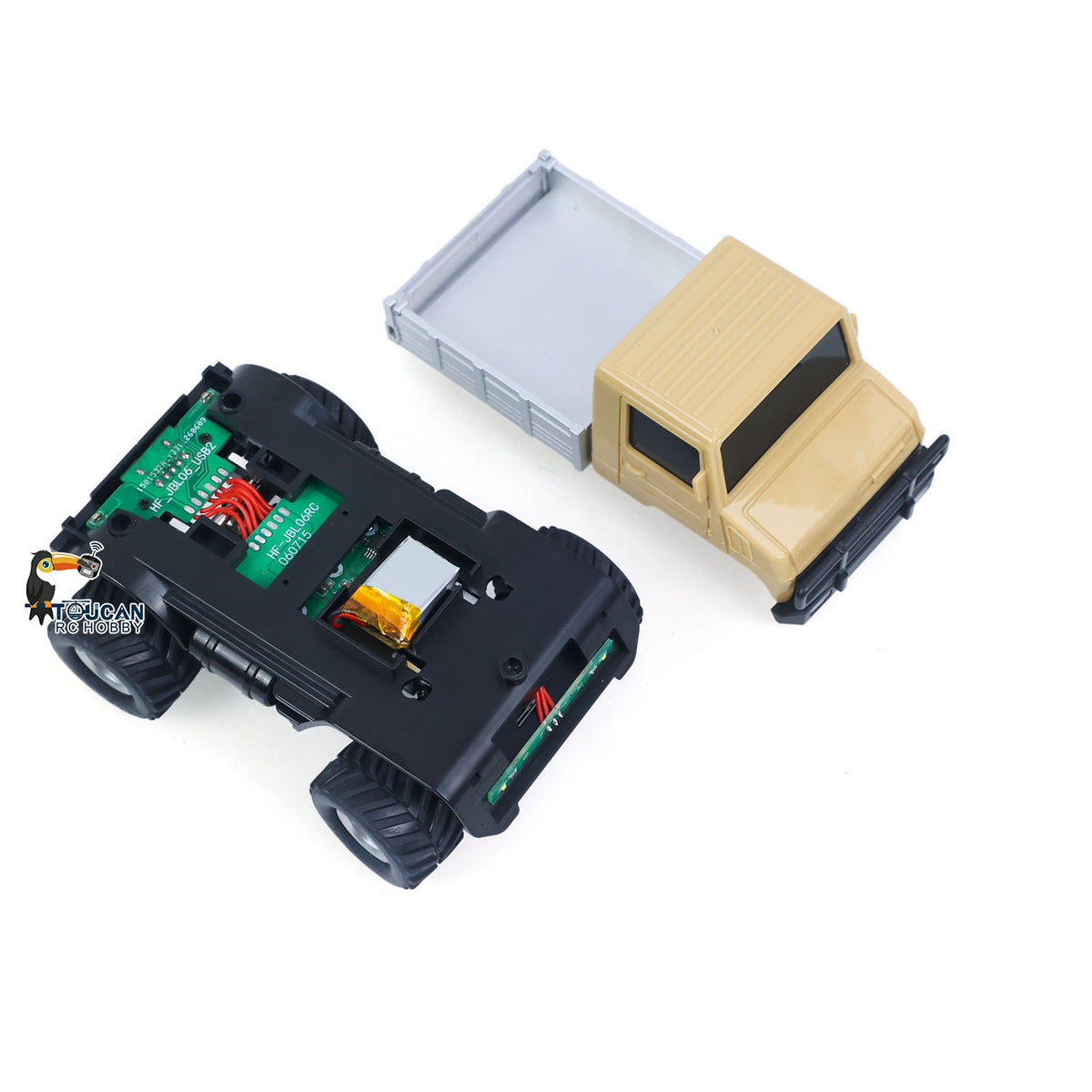 TOUCAN RC HOBBY JIABAILE U400 3603/3603A 1/36 4x4 Plastic Remote Control Crawler RTR RC Off Road Car Radio Battery Light System USB Charger Mini Vehicle