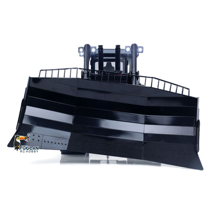 1:14 Metal Remote Control Hydraulic Bulldozer JDM-98 Ultra RC Heavy Machine Model Light System Flysky ST8 Radio Sound Battery