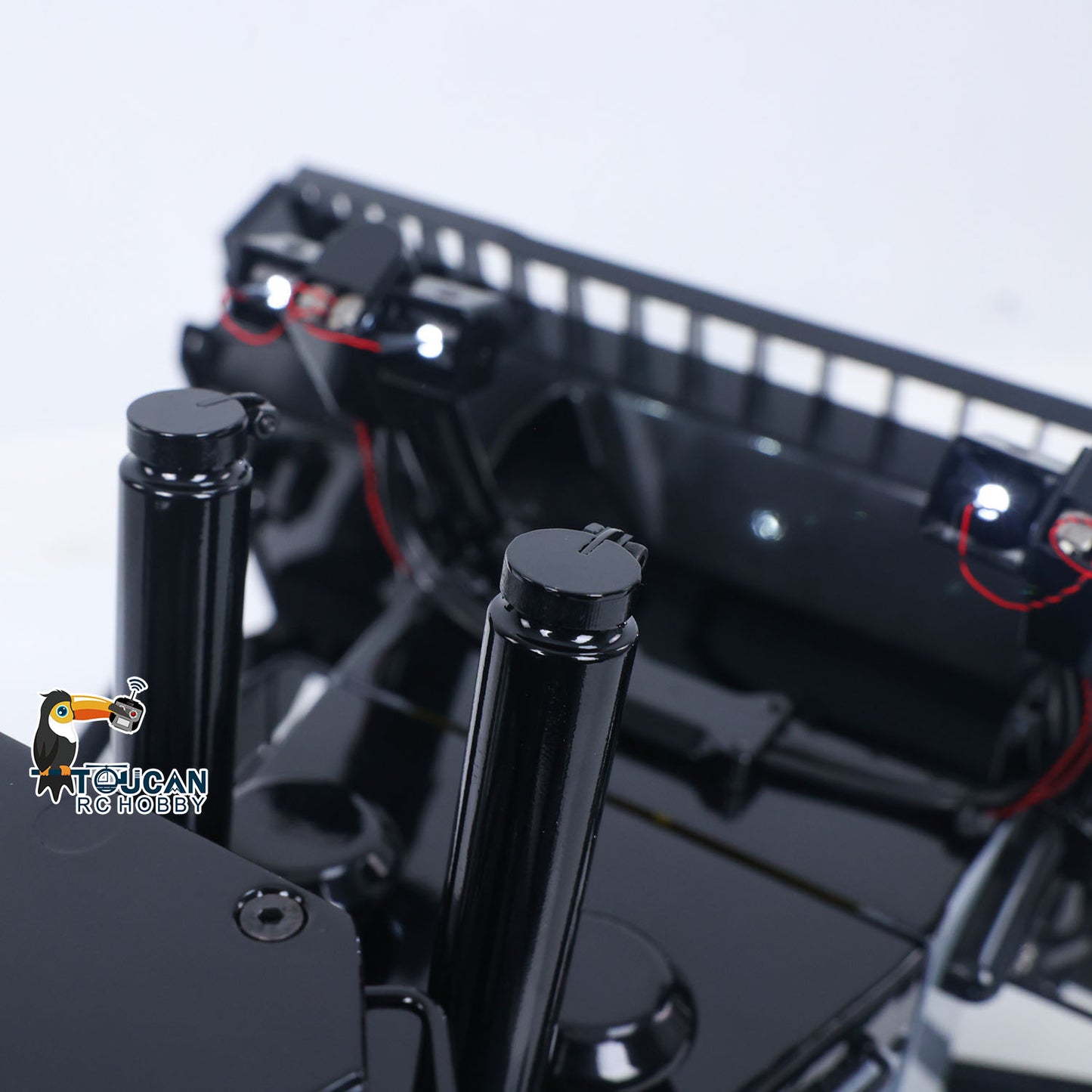 1:14 Metal Remote Control Hydraulic Bulldozer JDM-98 Ultra RC Heavy Machine Model Light System Flysky ST8 Radio Sound Battery