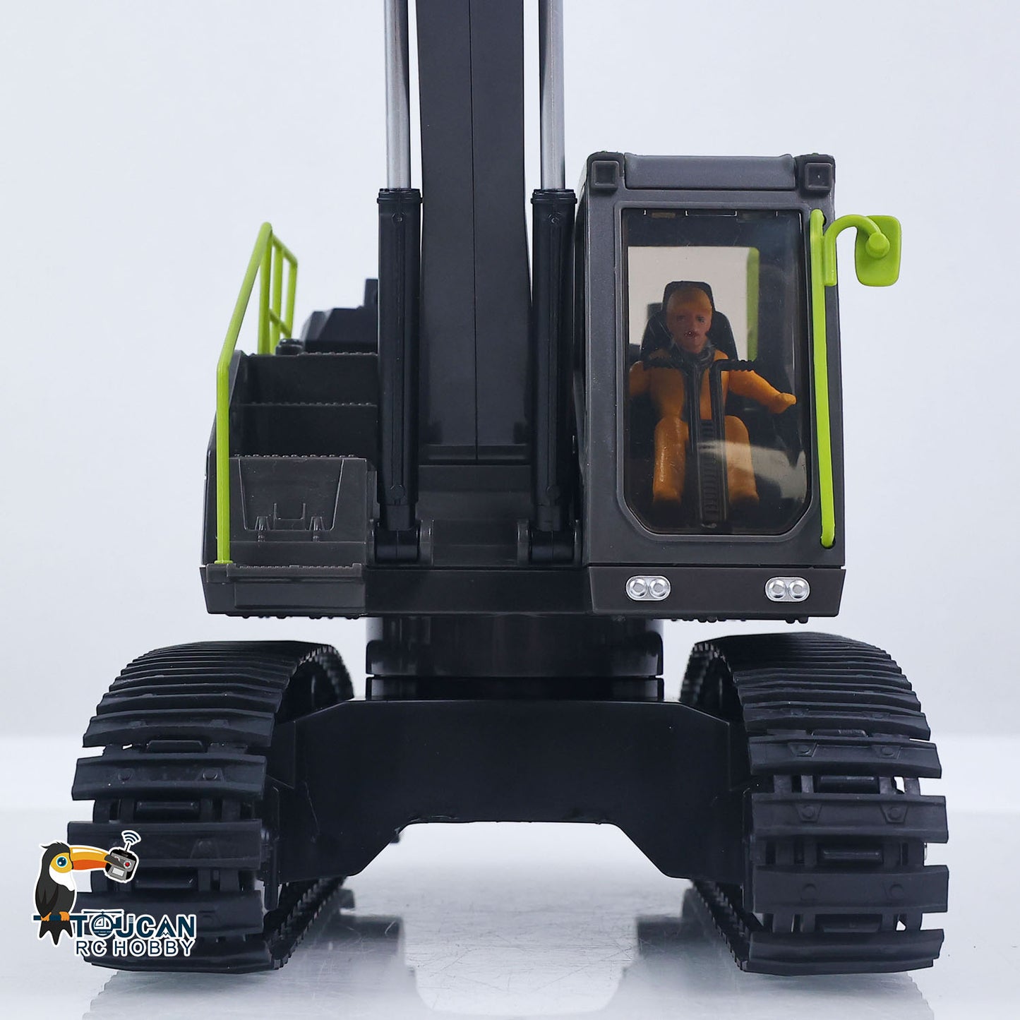 US Stock RTR HUINA 1/18 Electric RC Excavator 1661 Remote Control Digger Finished Model Battery Light Effects Metal Bucket No Sound