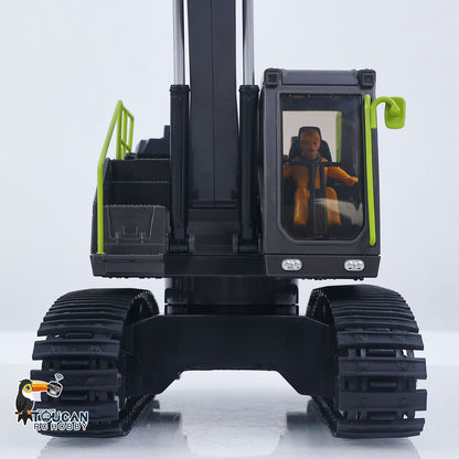 US Stock RTR HUINA 1/18 Electric RC Excavator 1661 Remote Control Digger Finished Model Battery Light Effects Metal Bucket No Sound