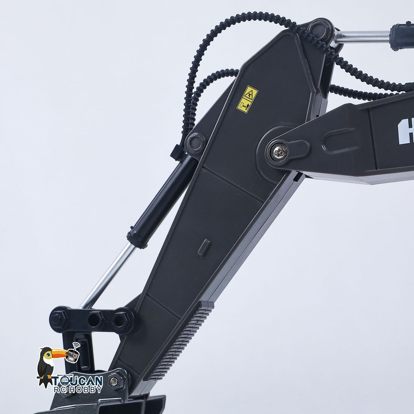 RTR HUINA 1/18 Electric RC Excavator 1661 Remote Control Digger Finished Model Battery Light Effects Metal Bucket No Sound