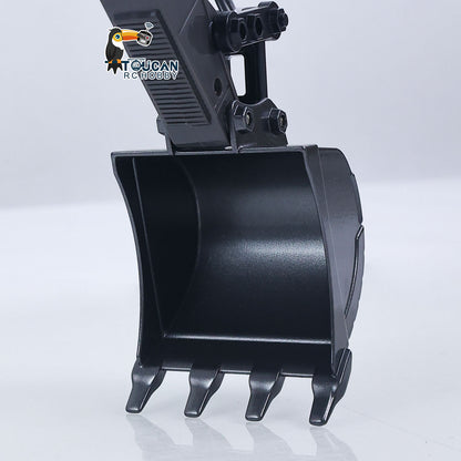 US Stock RTR HUINA 1/18 Electric RC Excavator 1661 Remote Control Digger Finished Model Battery Light Effects Metal Bucket No Sound