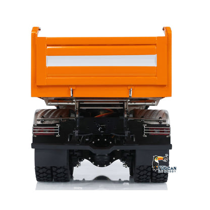 LESU A0009 1/14 Metal 6x6 RC Hydraulic Dump Truck with FlySky I6S Radio Controller 3 Speed Transmission for Model Enthusiast