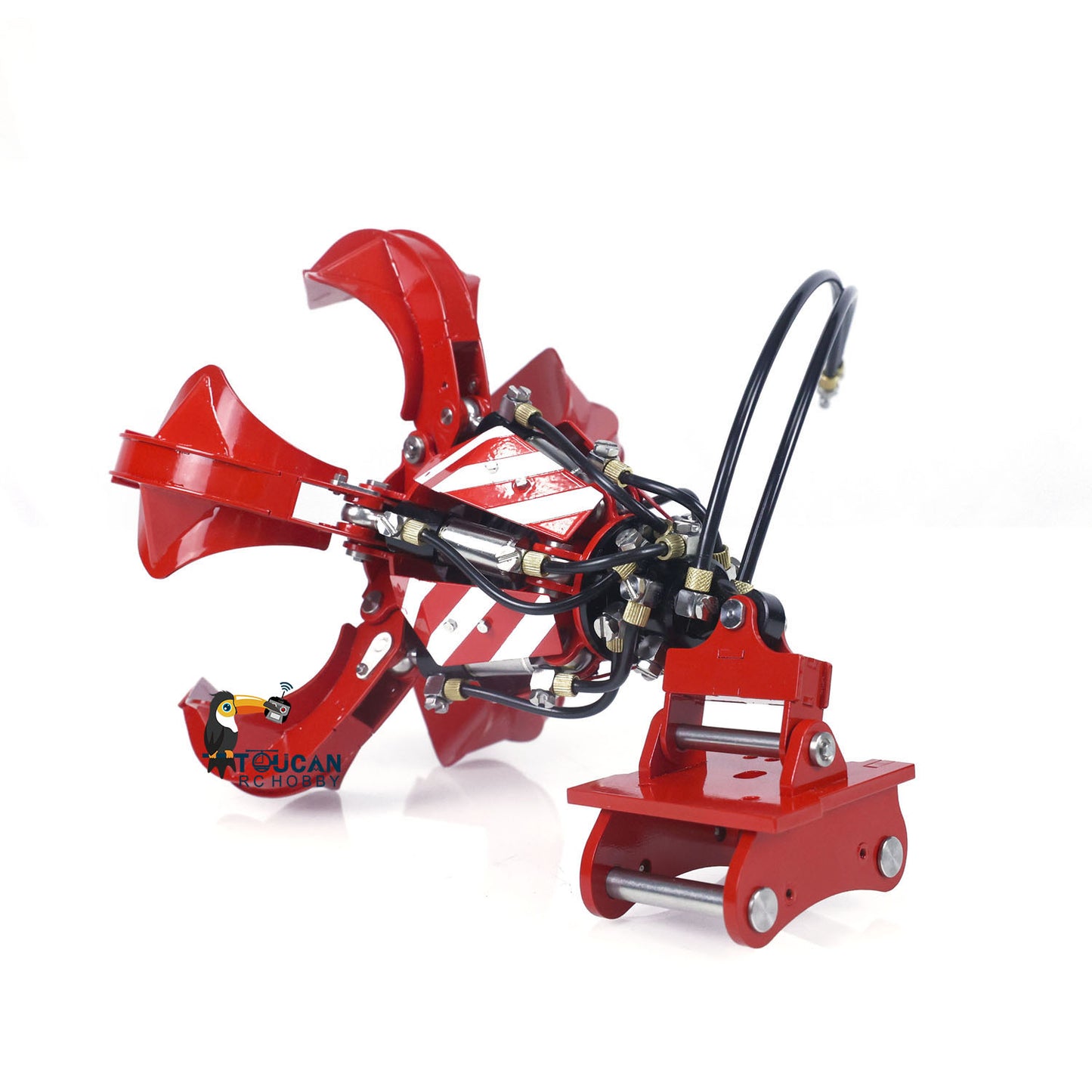 LESU 1/14 Metal Crusher Plier C0038/Orange Peel Grab C0039 for RC Hydraulic Digger Aoue ET30H ET26L PC360 AC360 R945 SK500 Remote Control Excavator BA-B0002 B0012 A0006 DIY Model