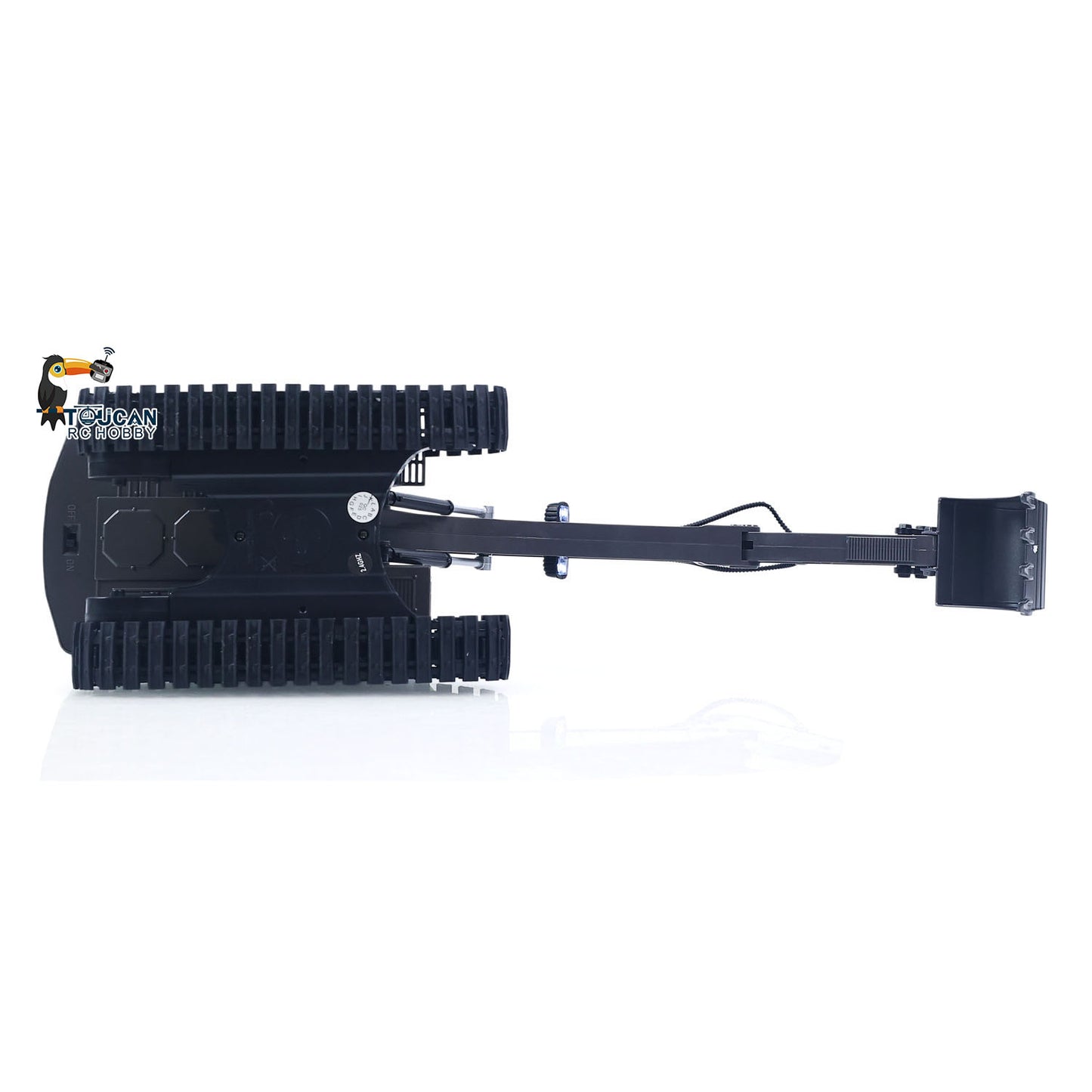 RTR HUINA 1/18 Electric RC Excavator 1661 Remote Control Digger Finished Model Battery Light Effects Metal Bucket No Sound